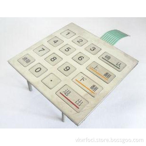 1.0 Mm Pitch Tactile Push Button Membrane Switch Panels Tra